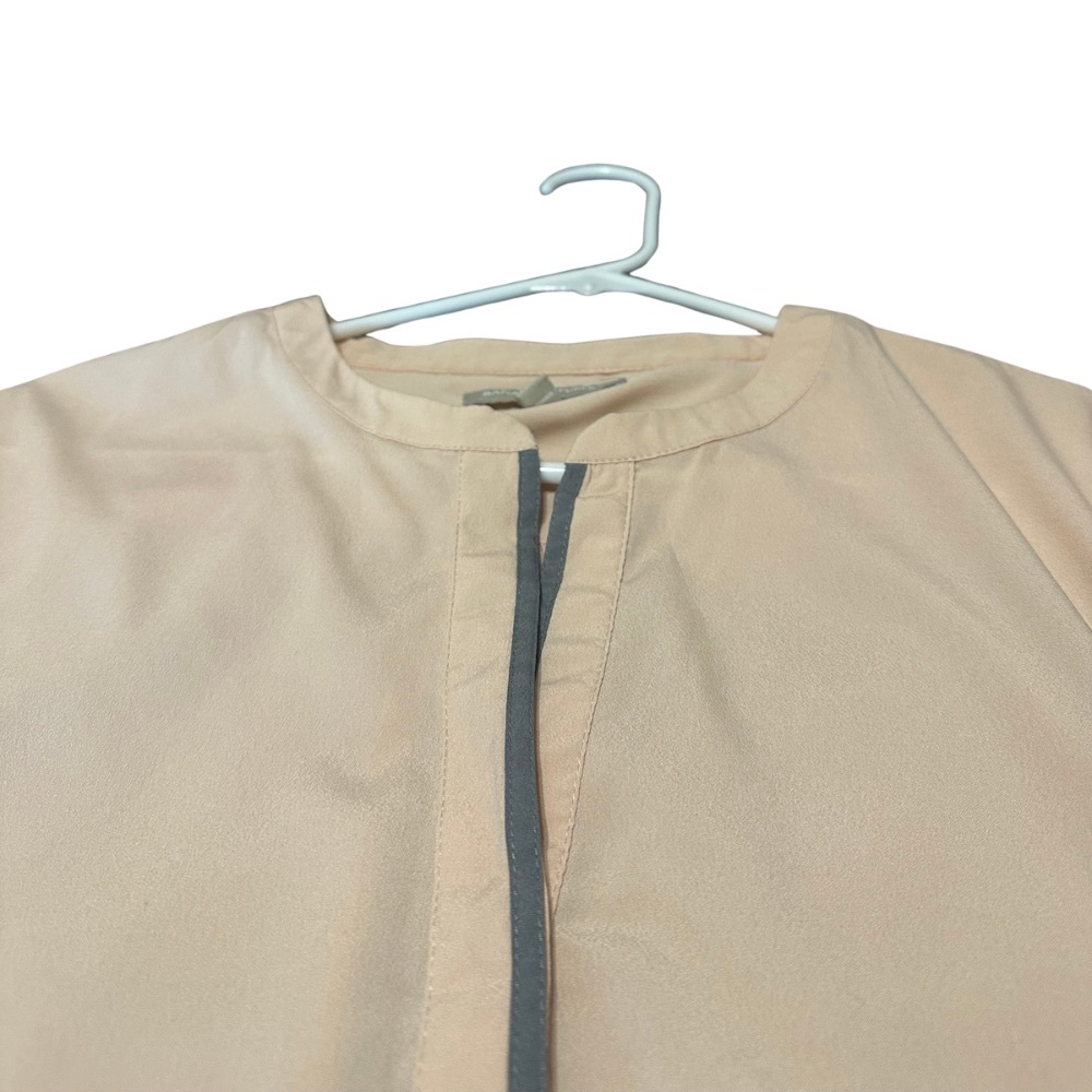 Banana republic Beige Blouse with Dark Trim